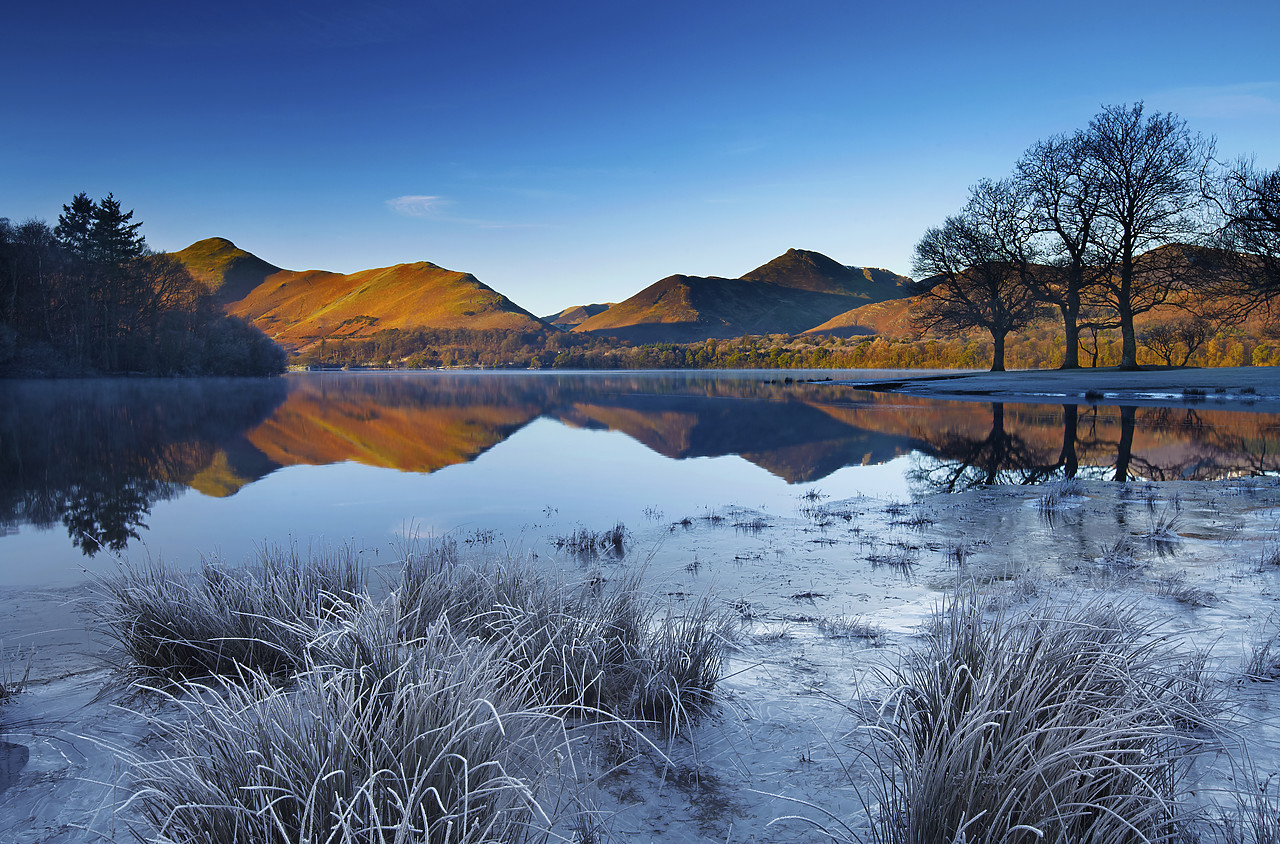 #110016-1 - Frost Along Derwent Water, Lake District National Park, Cumbria, England