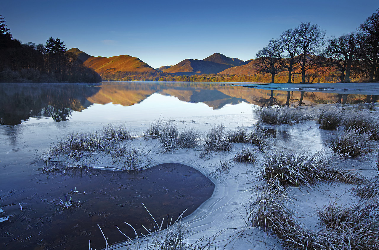 #110018-1 - Frost Along Derwent Water, Lake District National Park, Cumbria, England