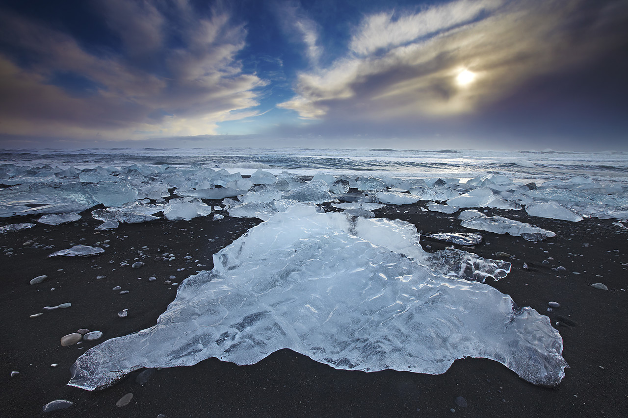 #110097-1 - Icebergs on Jokulsarlon Beach, Iceland