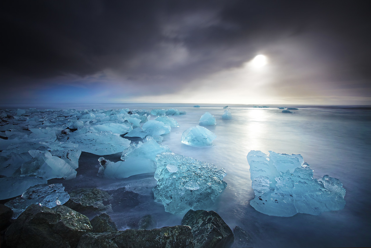 #110098-1 - Icebergs on Jokulsarlon Beach, Iceland