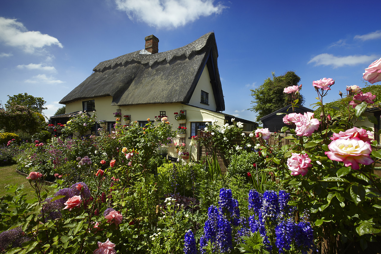 #110122-1 - Thatched Cottage & Garden, Suffolk, England