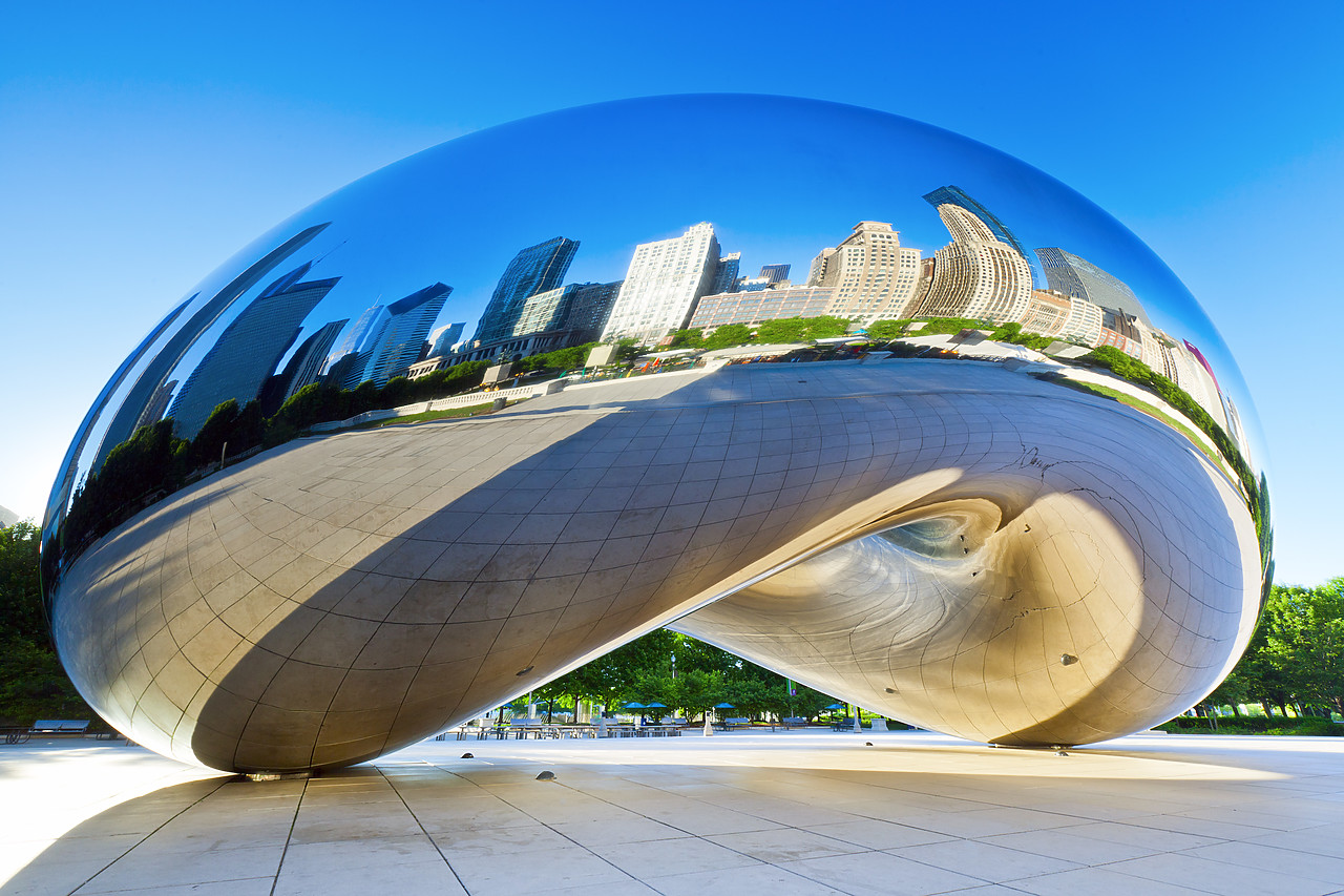 #110172-1 - Cloud Gate (The Bean), Millennium Park, Chicago, Illinois, USA