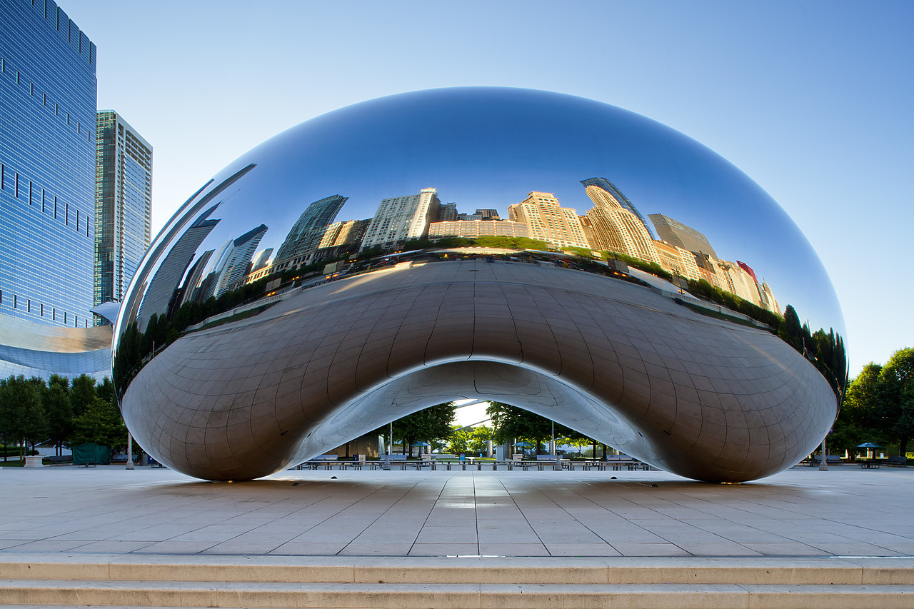 #110174-1 - Cloud Gate (The Bean), Millennium Park, Chicago, Illinois, USA