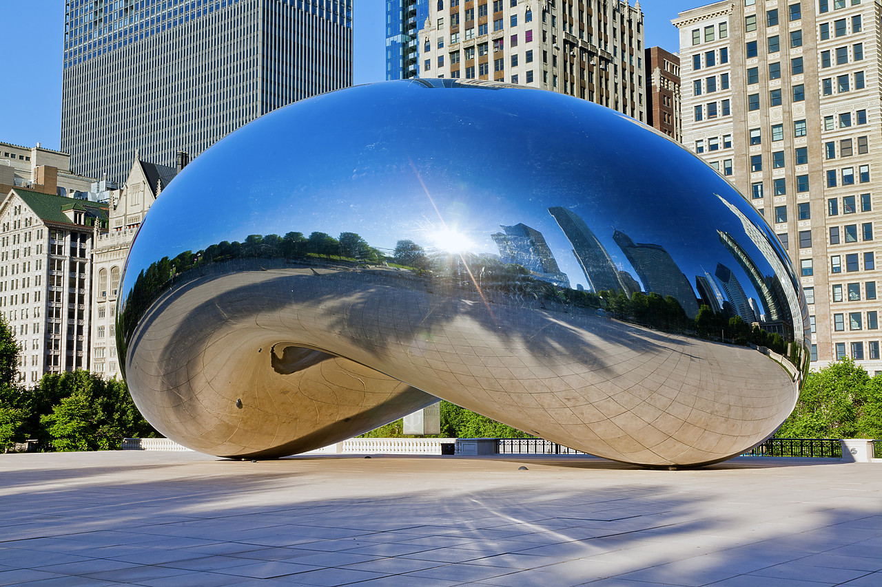 #110175-1 - Cloud Gate (The Bean), Millennium Park, Chicago, Illinois, USA