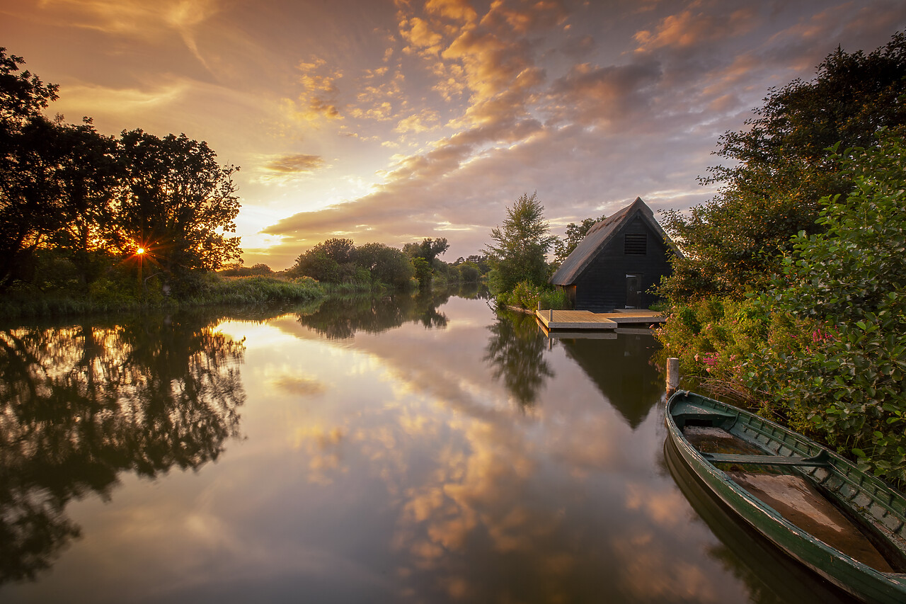 #110196-1 - River Ant Reflections, How Hill, Norfolk Broads National Park, England