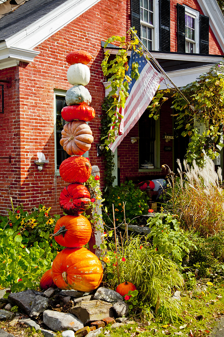 #110286-1 - Stack of Pumpkins, Woodstock, Vermont, USA