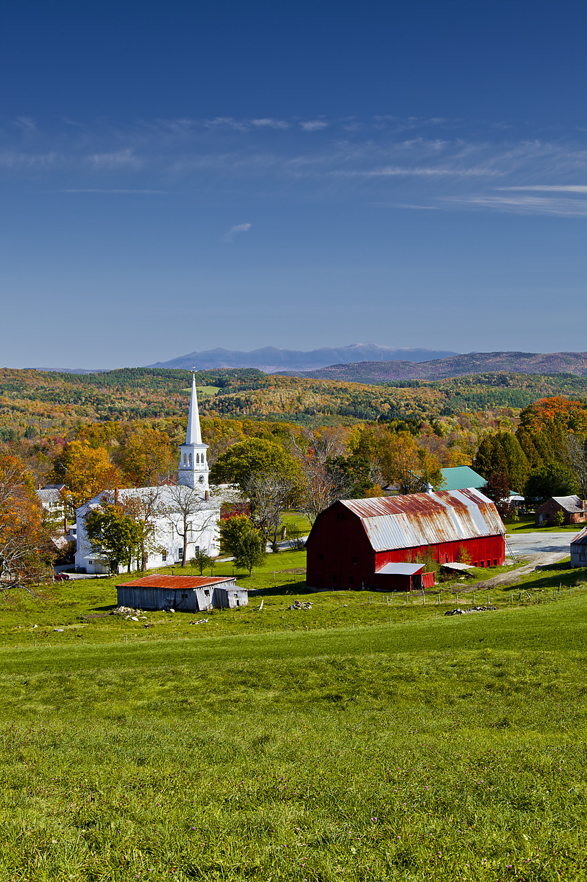 #110288-1 - View over Peacham, Vermont, USA