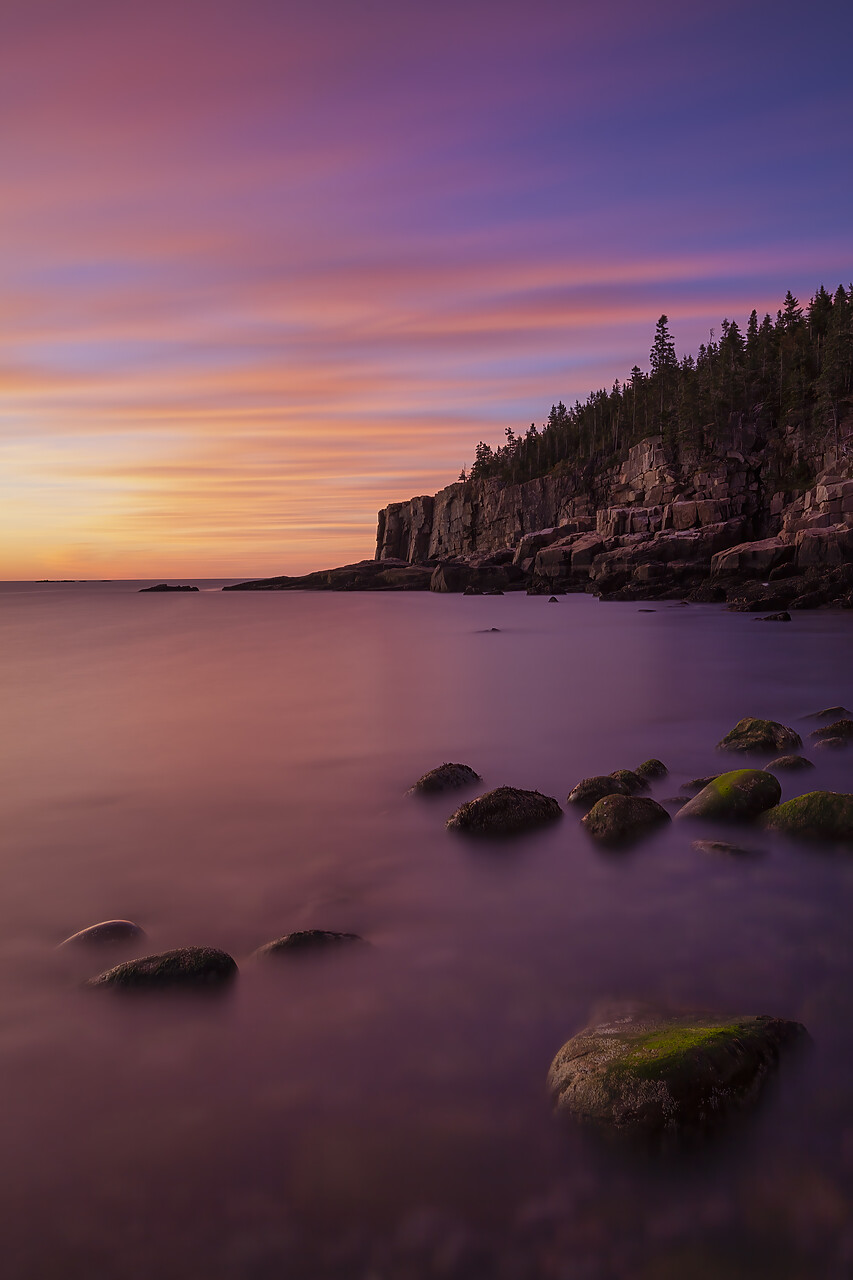 #110313-1 - Otter Cliffs at Sunrise, Acadia National Park, Maine, USA