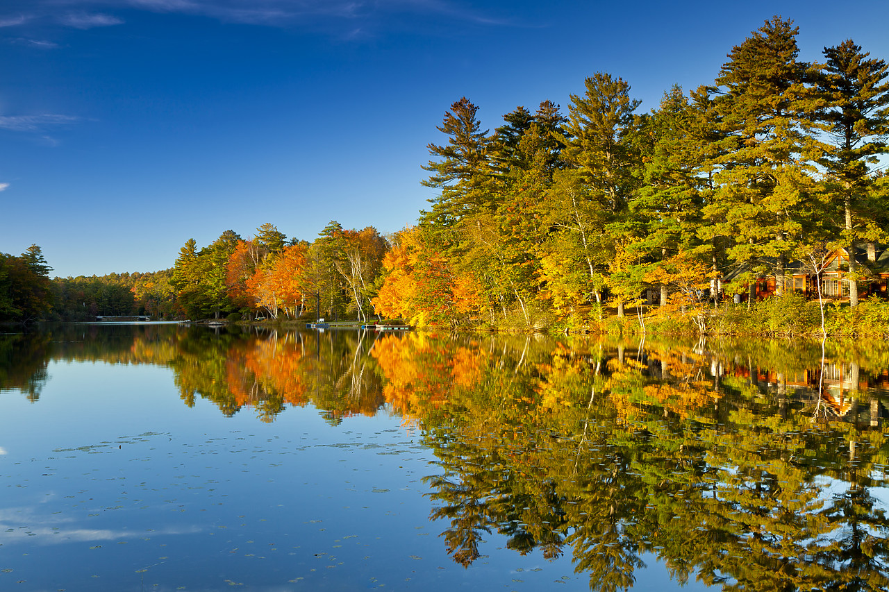 #110321-1 - Megunticook Lake in Autumn, Camden, Maine, USA