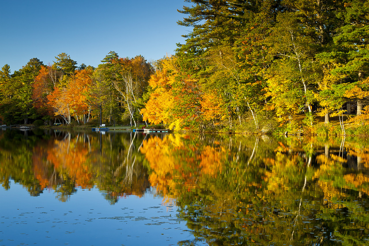 #110322-1 - Megunticook Lake in Autumn, Camden, Maine, USA