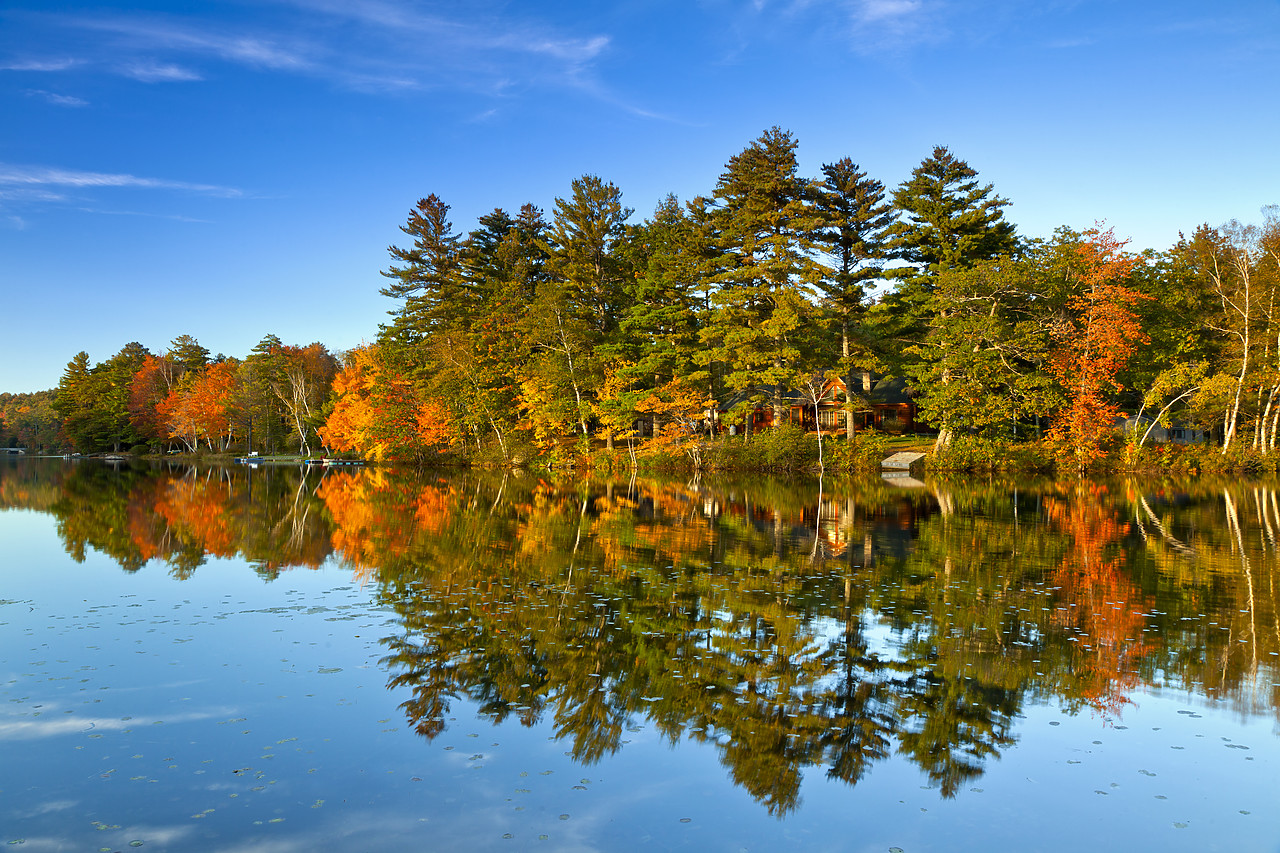#110323-1 - Megunticook Lake in Autumn, Camden, Maine, USA
