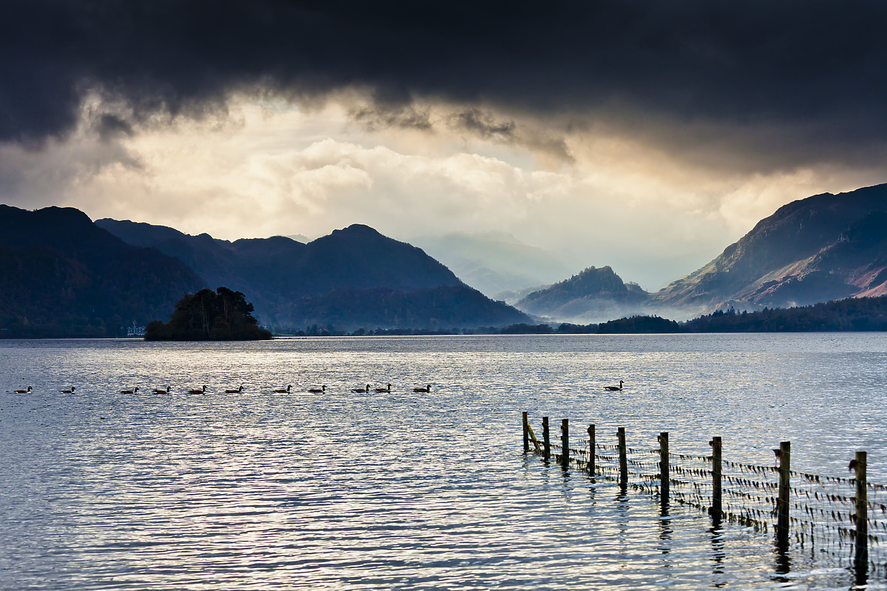 #110342-1 - Storm Clouds over Derwent Water, Lake District National Park, Cumbria, England