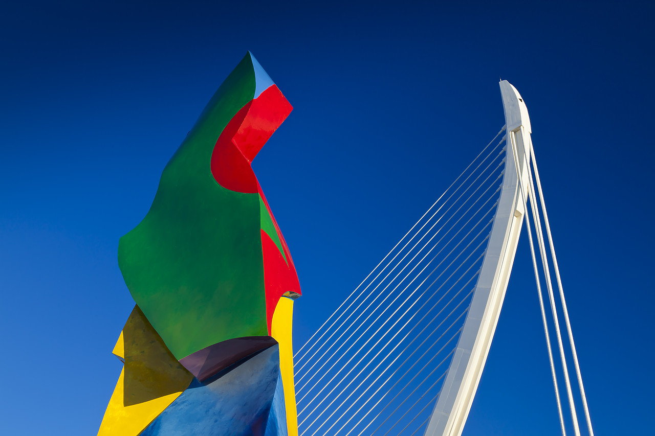#120001-1 - Modern Sculpture & L'Assut Bridge, Valencia, Spain