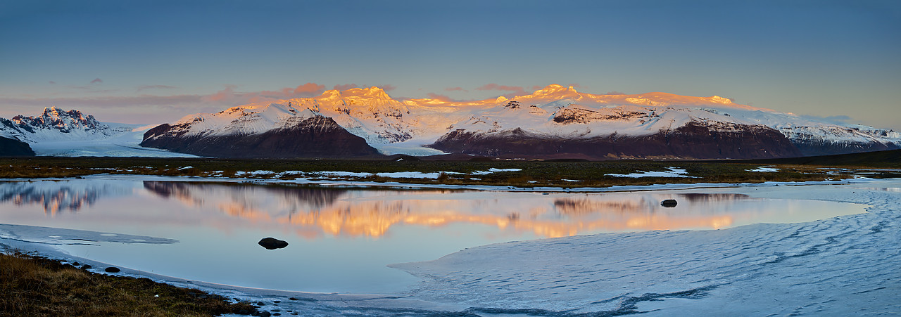 #120021-1 - Last Light on Vatnajokull Glacier,  Iceland