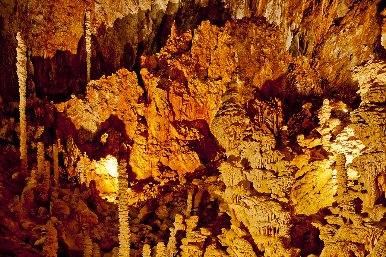 #120191-1 - Cave Stalagmites, Grand Site de l'Aven d'Orgac, France