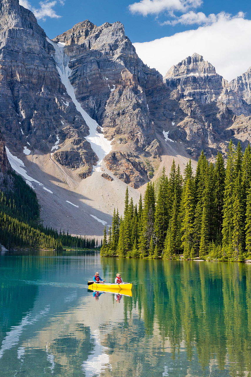 #120204-1 - Canoeing on Moraine Lake, Banff National Park, Alberta, Canada