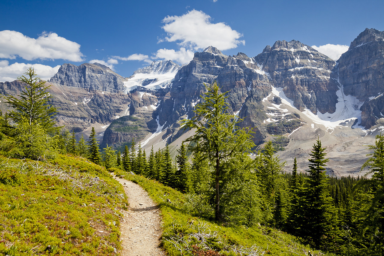 #120210-1 - Footpath through the Valley of the Ten Peaks, Banff National Park, Alberta, Canada