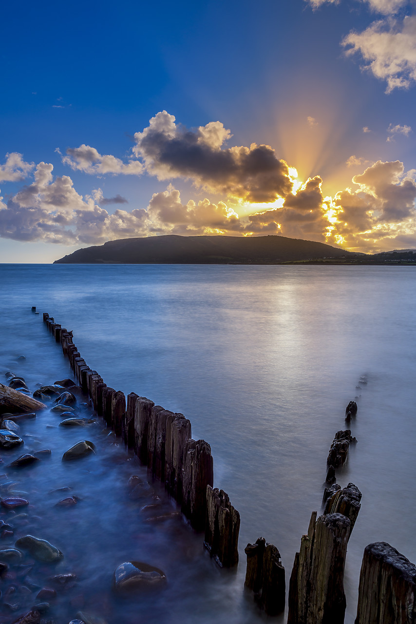 #120259-1 - Porlock Weir at Sunrise, Somerset, England