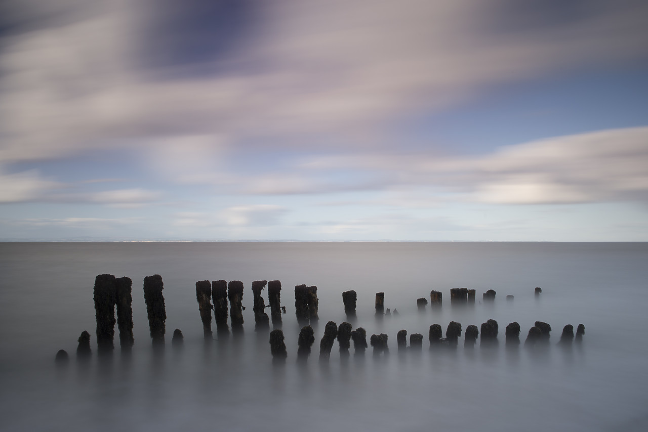 #120262-1 - Sea & Groyne, Porlock Weir, Somerset, England