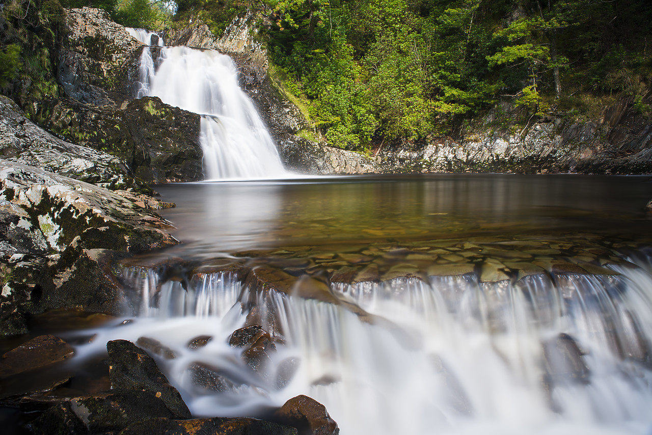 #120300-1 - Rhaeadr Mawddach Waterfall, Coed y Brenin Forest, Gwynedd, North Wales