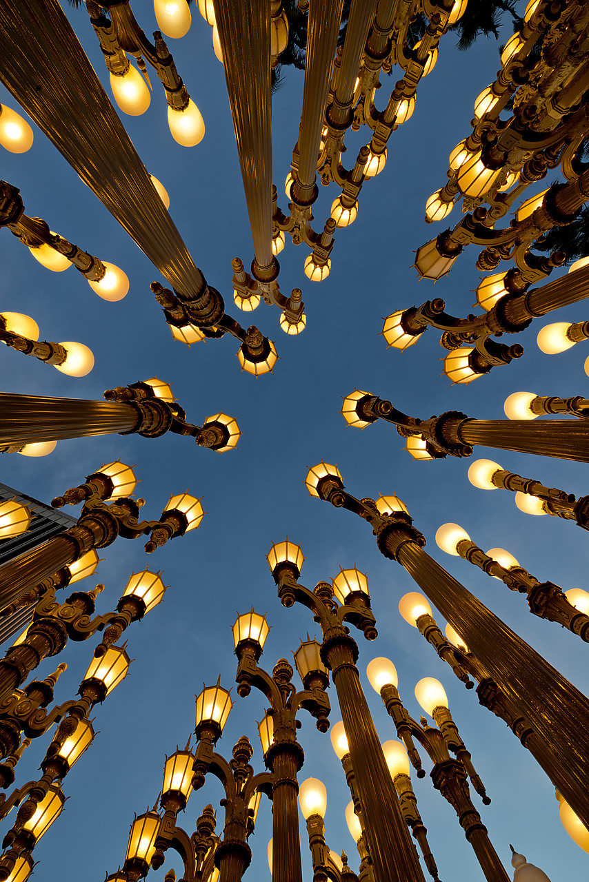 #130001-1 - Urban Light Sculpture, LACMA, Los Angeles, California, USA