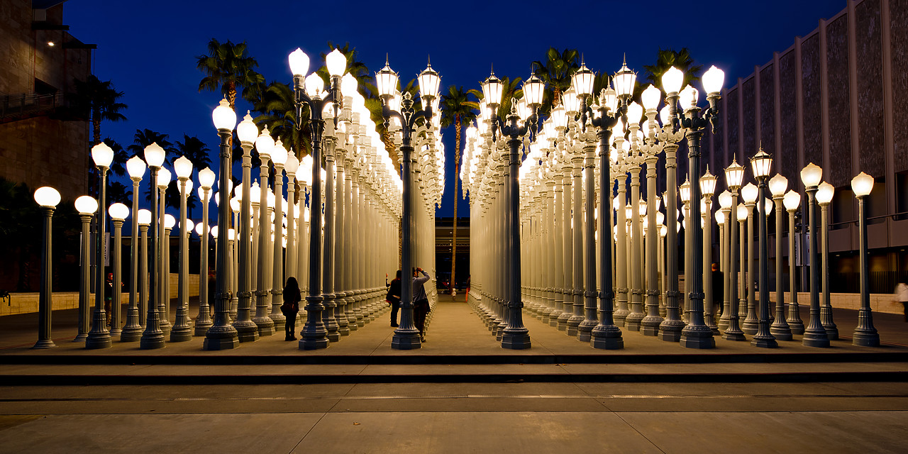 #130003-1 - Urban Light Sculpture, LACMA, Los Angeles, California, USA