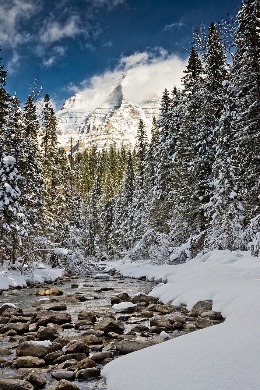 #130040-2 - Mt. Robson in Winter, Mt. Robson Provincial Park, British Columbia, Canada