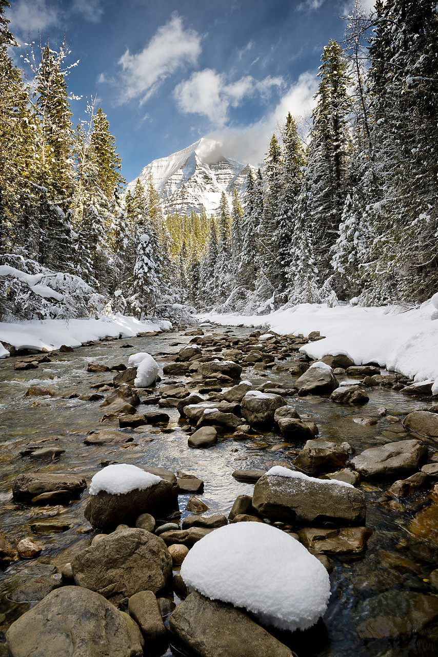 #130041-1 - Mt. Robson in Winter, Mt. Robson Provincial Park, British Columbia, Canada