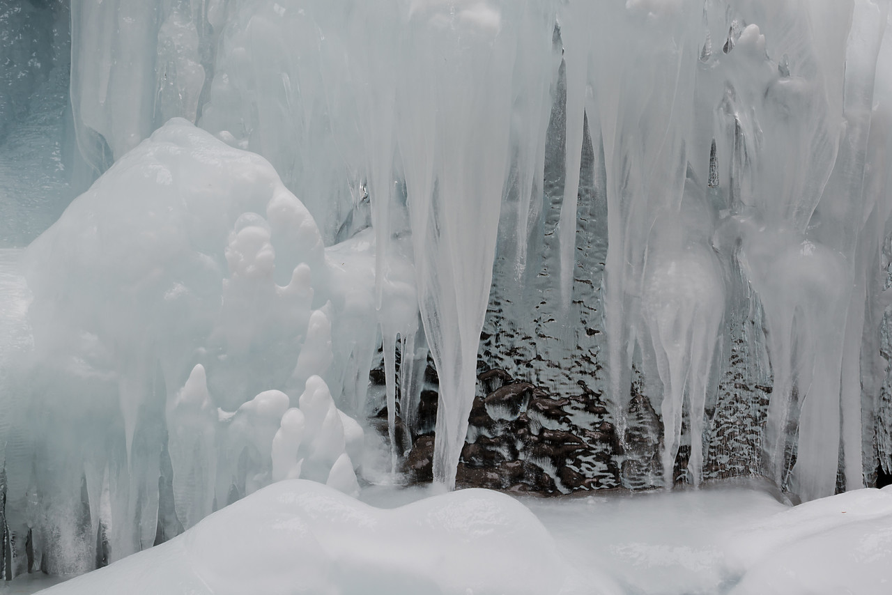 #130049-1 - Ice Formations, Maligne Canyon, Jasper National Park, Alberta, Canada