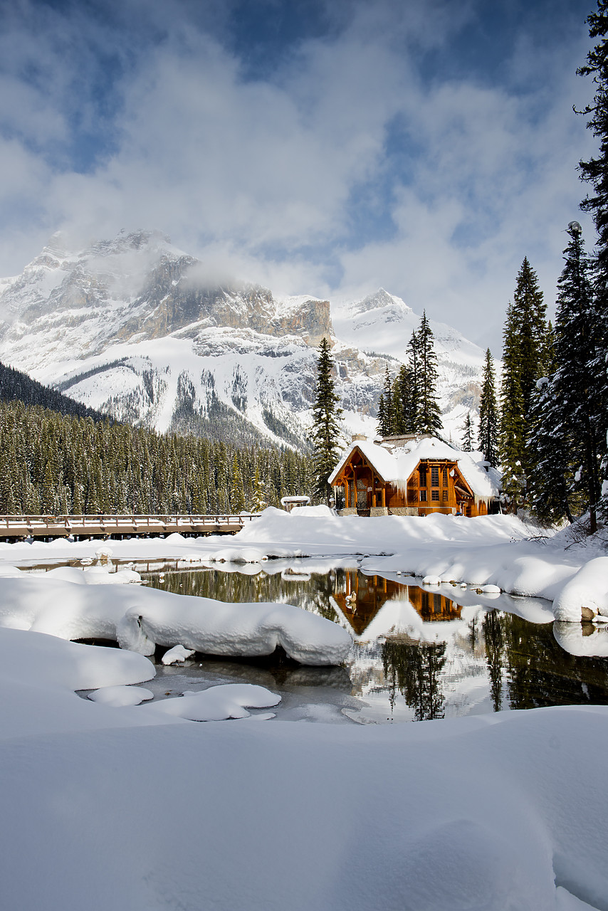 #130073-2 - Emerald Lake Lodge in Winter, Yoho National Park, BC, Canada