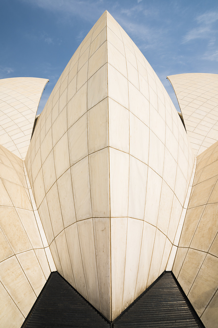 #130132-1 - Architectural Details, Bahai Lotus Temple, New Delhi, India