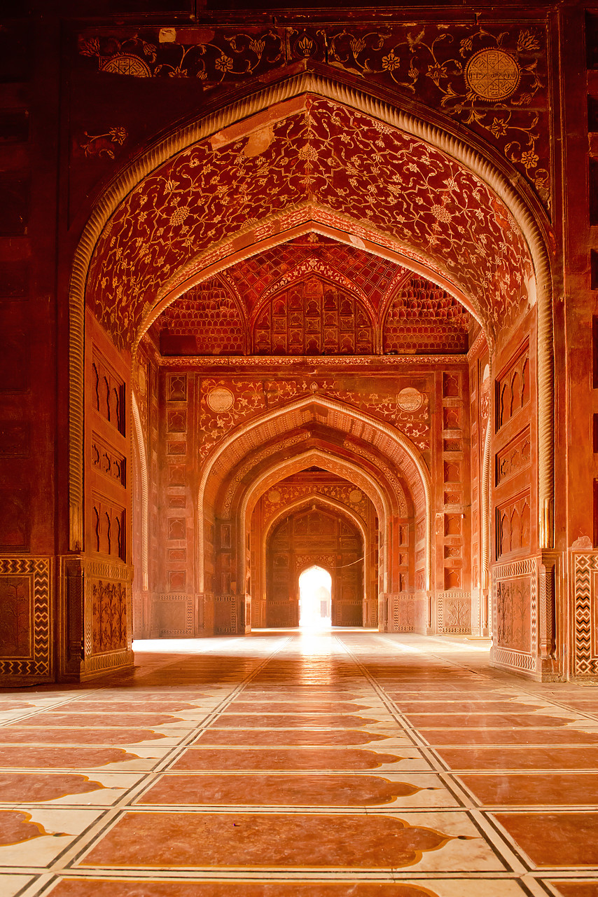 #130155-1 - Mosque Arches at Taj Mahal,  Agra, Uttar Pradesh, India