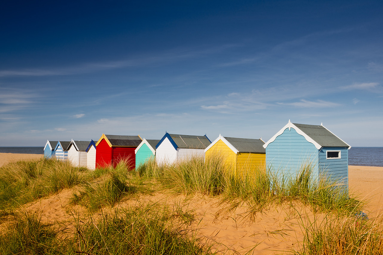 #130213-1 - Colourful Beach Huts, Southwold, Suffolk, England