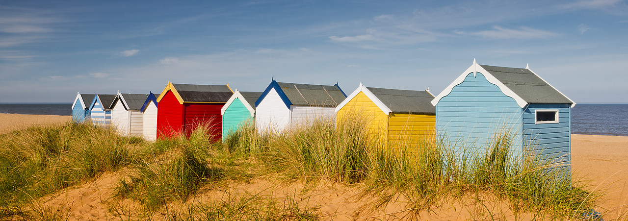 #130213-2 - Colourful Beach Huts, Southwold, Suffolk, England