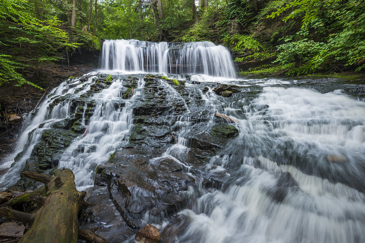 #130234-1 - Mohawk Falls, Ricketts Glen State Park, Sullivan County, Pennsylvania, USA