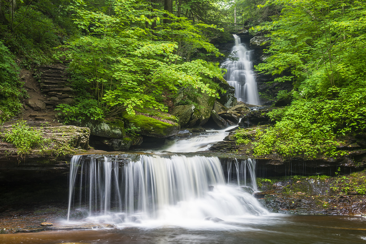 #130247-1 - Ozone Falls, Ricketts Glen State Park, Sullivan County, Pennsylvania, USA