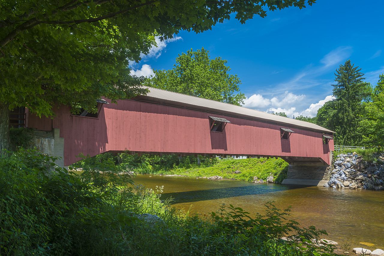 #130252-1 - Forksville Covered Bridge, Forksville, Pennsylvania, USA