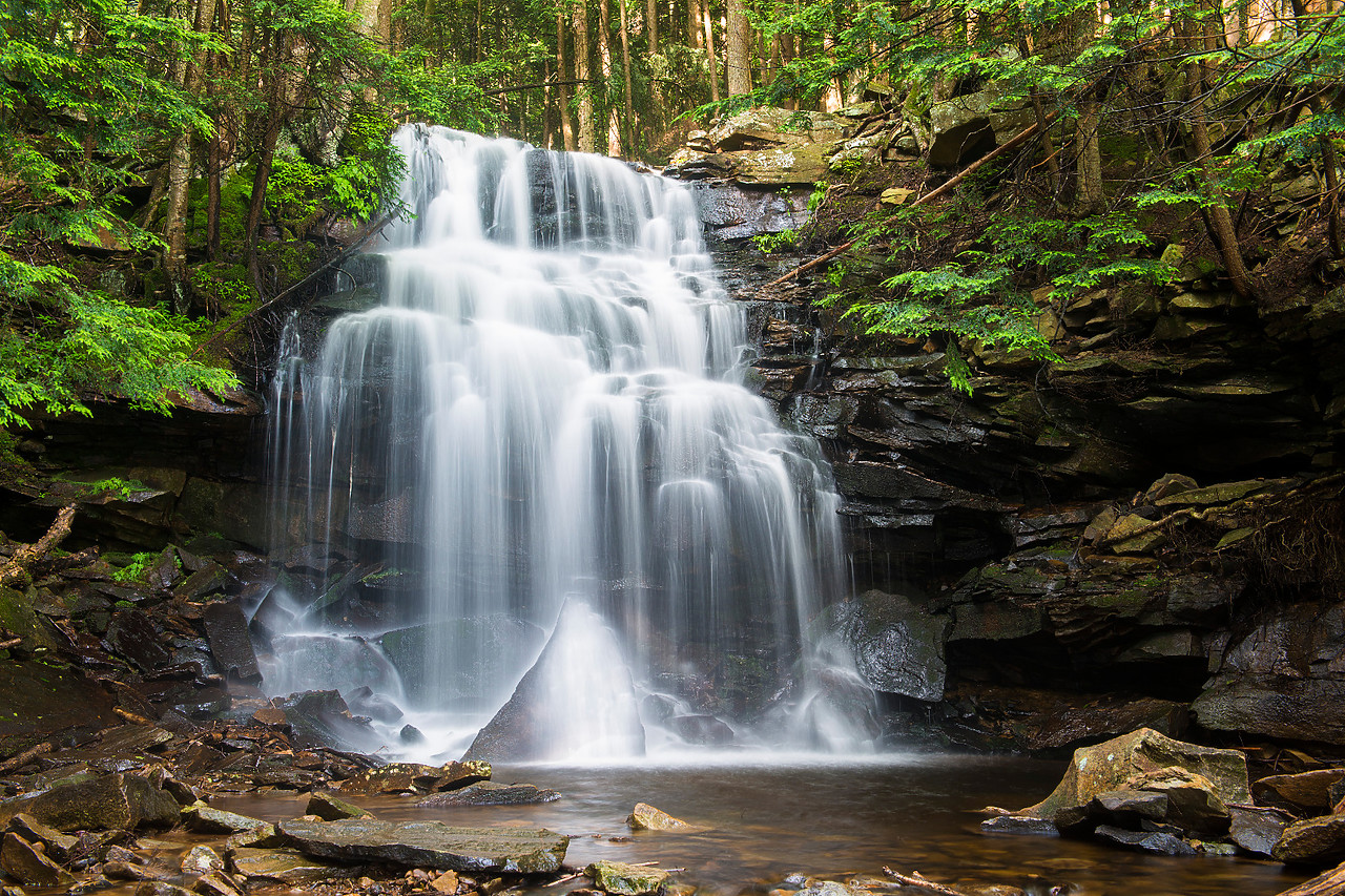 #130257-1 - Dutchman Falls, Sullivan County, Pennsylvania, USA