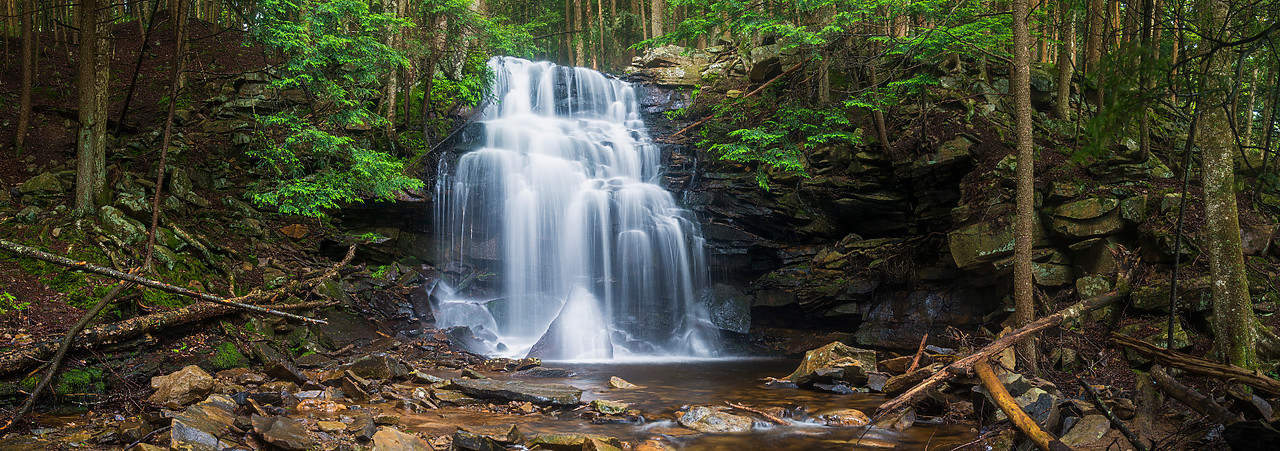 #130257-3 - Dutchman Falls, Sullivan County, Pennsylvania, USA