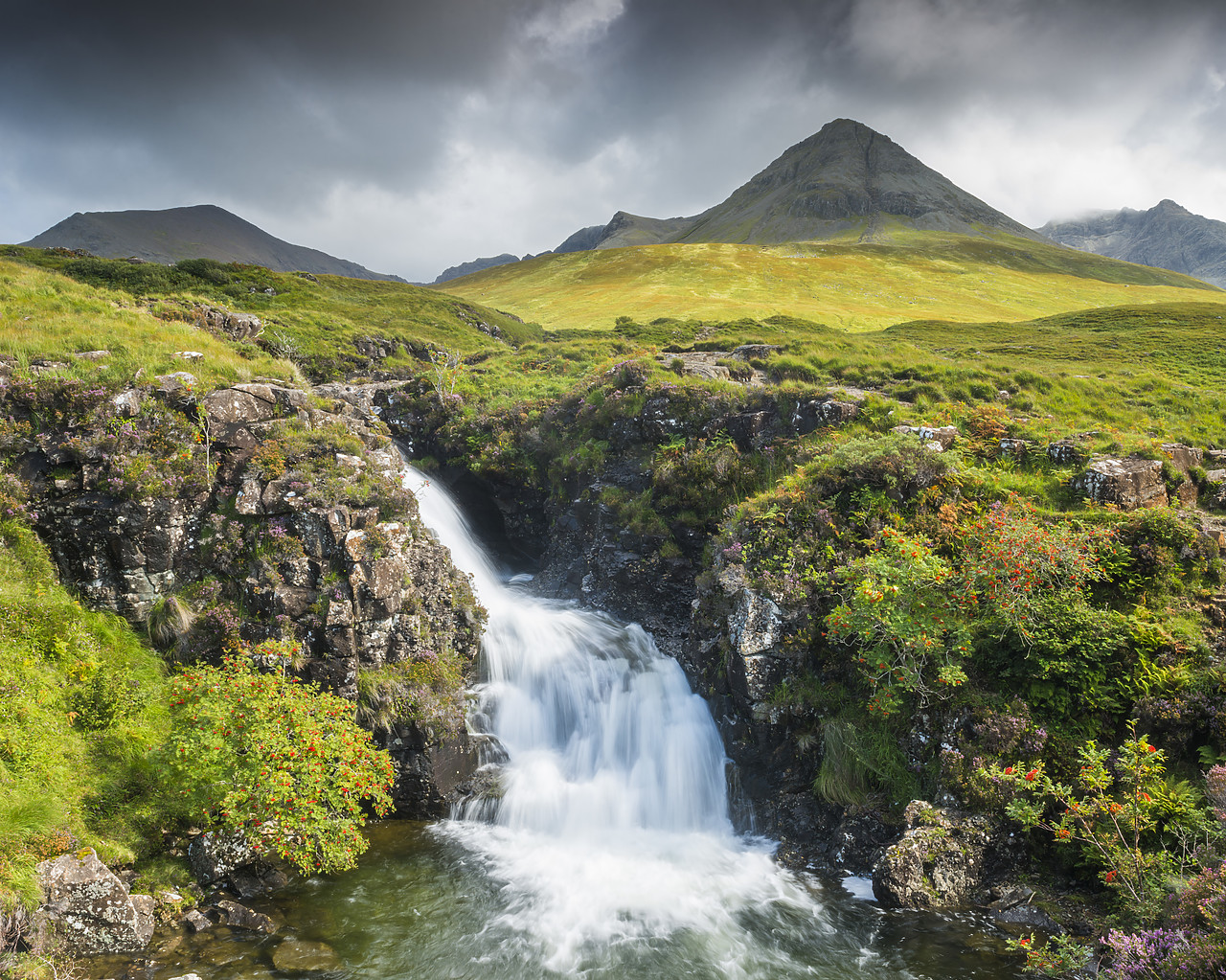 #130283-1 - Glen Brittle Waterfall, Isle of Skye, Scotland