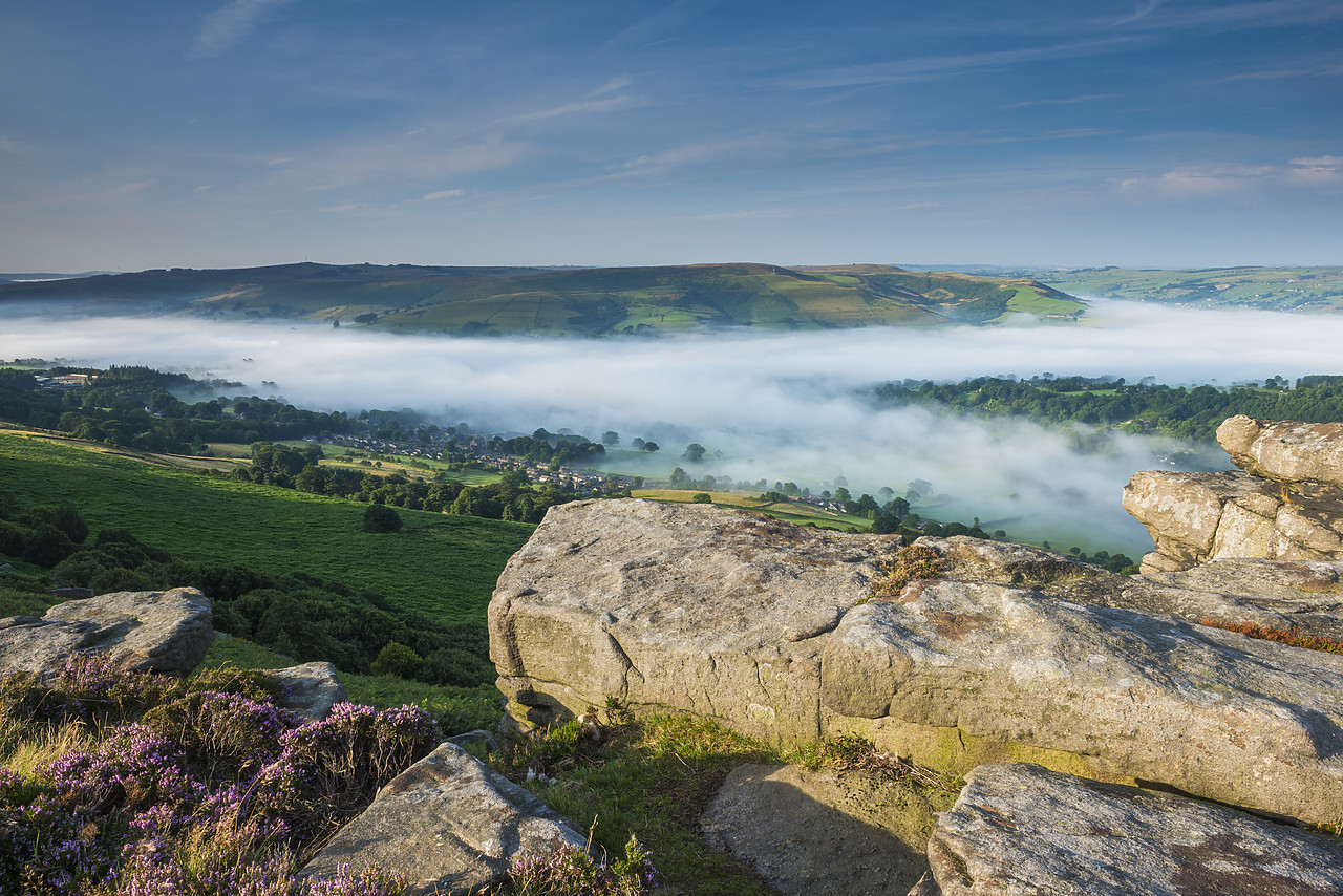 #130322-1 - Mist in the Hope Valley, Peak District National Park, Derbyshire, England