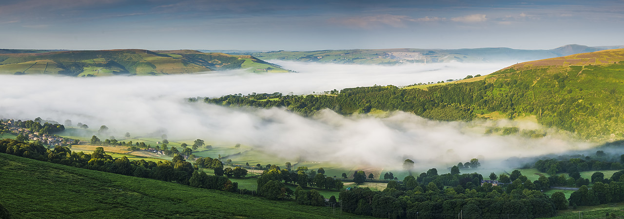 #130323-1 - Mist in the Hope Valley, Peak District National Park, Derbyshire, England