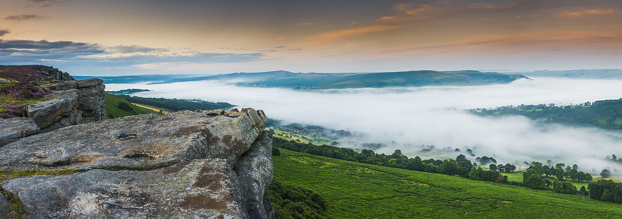 #130327-1 - Mist in the Hope Valley, Peak District National Park, Derbyshire, England