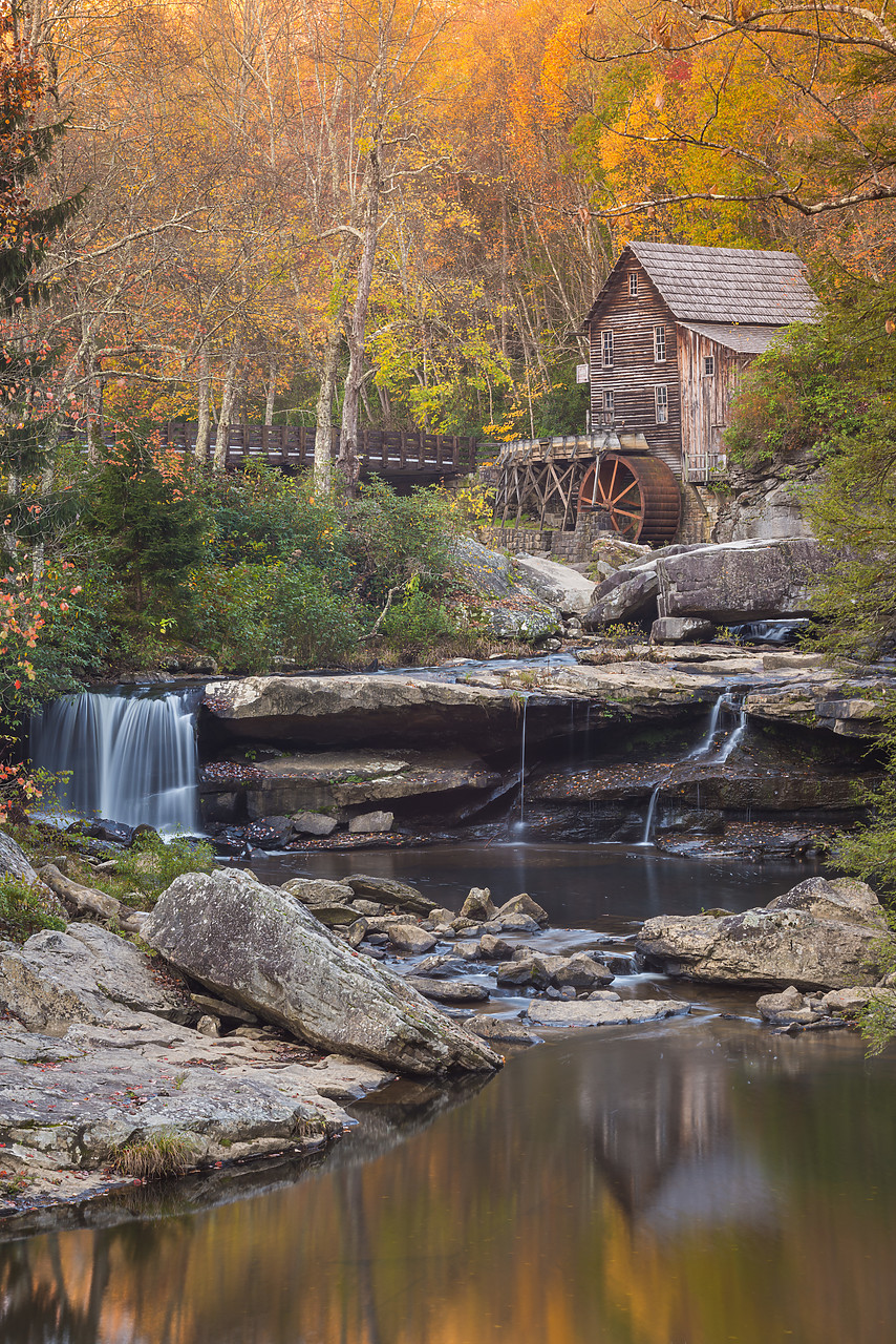 #130364-2 - Glade Creek Grist Mill in Autumn, Babcock State Park, West Virginia, USA