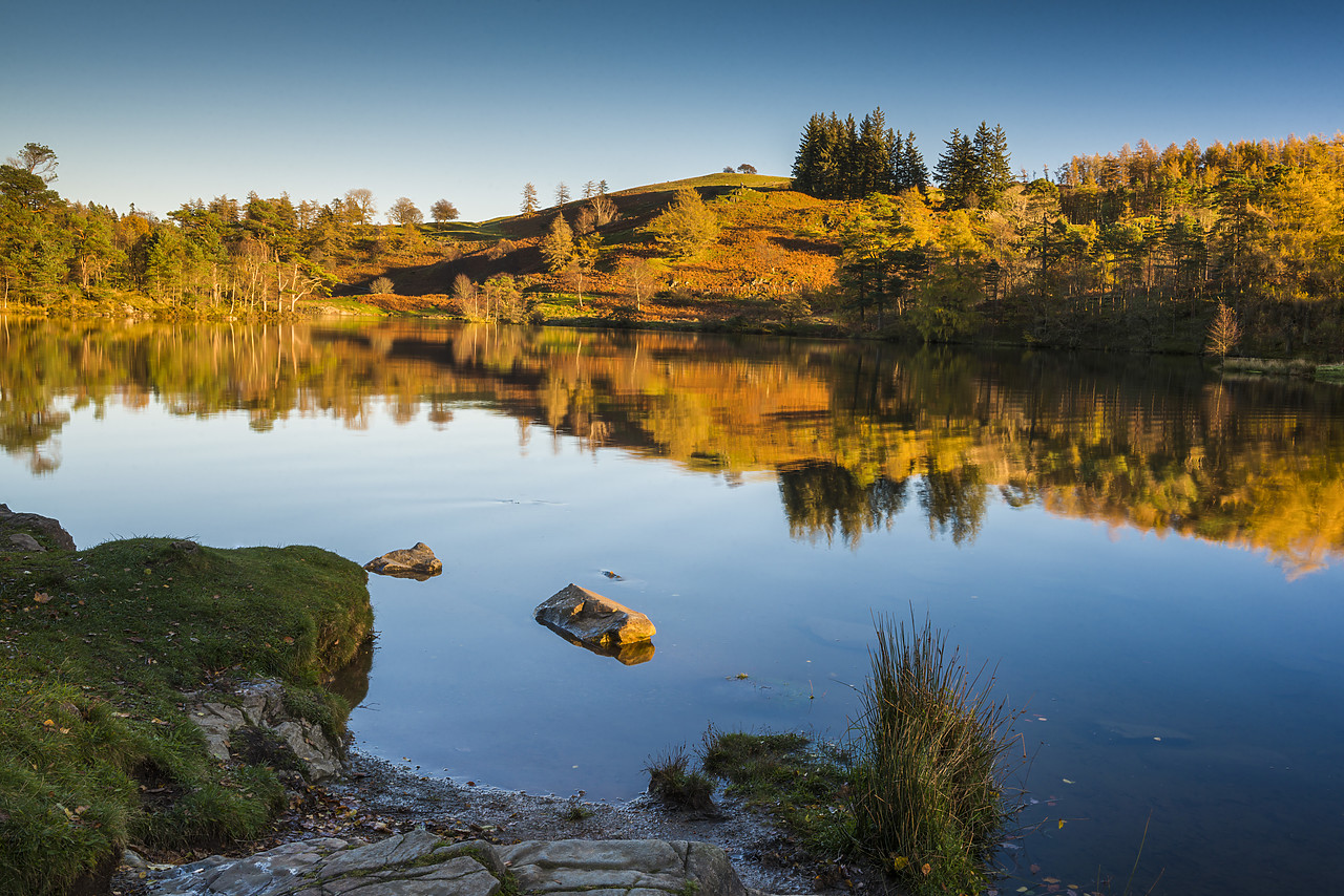 #130387-1 - Tarn How Reflections in Autumn, Lake District National Park, Cumbria, England