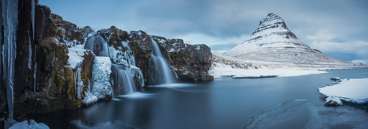 #140000-1 - Mt. Kirkjufell & Waterfalls, Grundarfjordur, Snaefellsnes Peninsula, Iceland