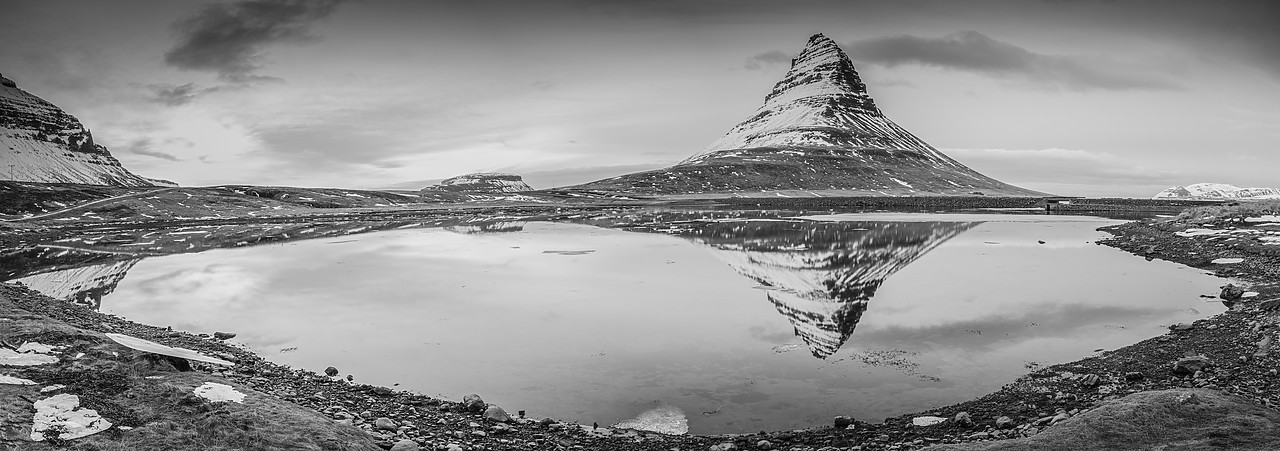 #140002-1 - Mt. Kirkjufell Reflections, Grundarfjordur, Snaefellsnes Peninsula, Iceland