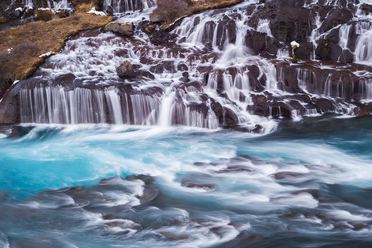 #140007-1 - Hraunfossar Waterfall, Husafell, Iceland