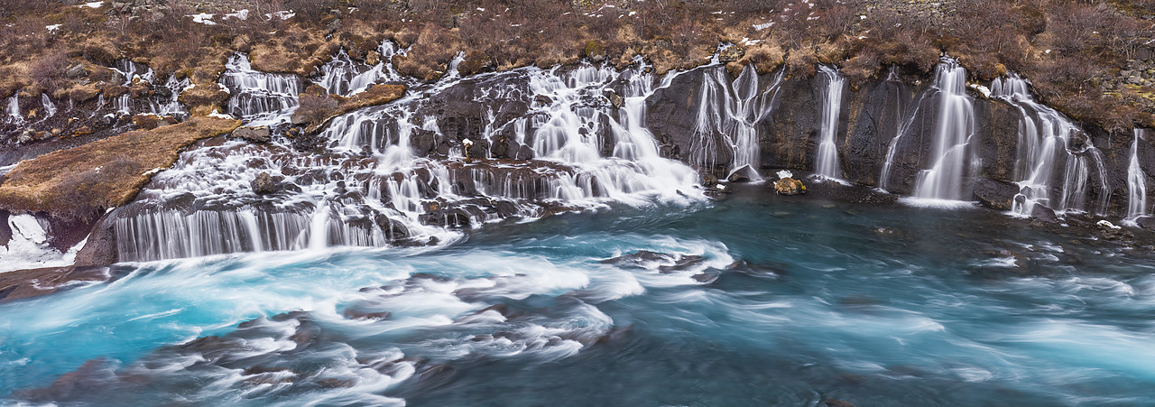 #140008-1 - Hraunfossar Waterfall, Husafell, Iceland