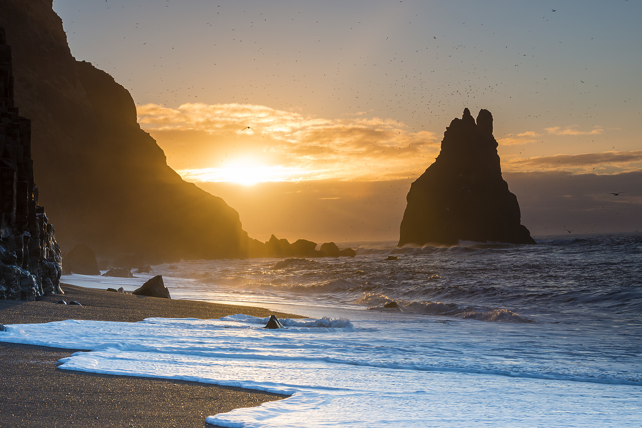 #140047-1 - Sunrise at Reynisdrangar, Iceland